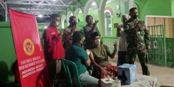 BIN Gelar Vaksinasi di Masjid Raya Batang Angkola Tapsel