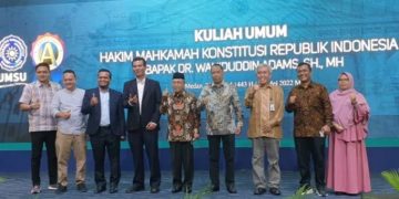 Hakim MK Sampaikan Kuliah Umum di Kampus UMSU