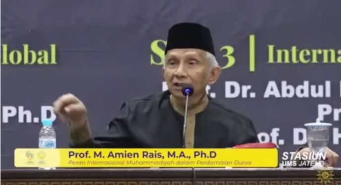 Prof Amien Rais Ingatkan PP Muhammadiyah Jangan Terlalu Sering Keluar-Masuk Istana