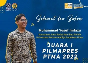 Mahasiswa FISIP UMSU Juara 1 Pilmapres PTMA se-Indonesia 2022