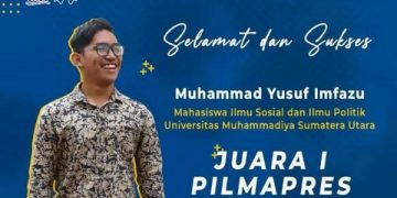 Mahasiswa FISIP UMSU Juara 1 Pilmapres PTMA se-Indonesia 2022