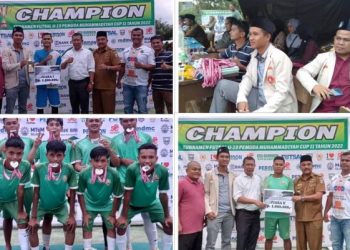 Turnamen Futsal Pemuda Muhammadiyah Cup II 2022 PCPM Silaping, Gembirakan Generasi Muda Perbatasan Sumbar-Sumut