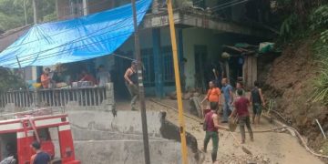 Satu Unit Rumah Warga Sibolga Rusak Akibat Longsor