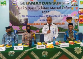 Camat Sukomanunggal Apresiasi Kegiatan Sosial Khitan Gratis SD Muhammadiyah 29 Surabaya