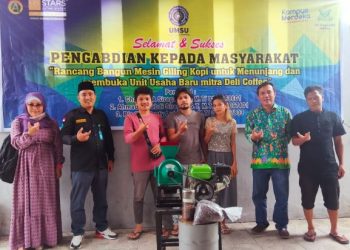 Dosen Teknik Mesin UMSU Dukung Pengembangan Unit Usaha Baru Mitra Deli Coffe