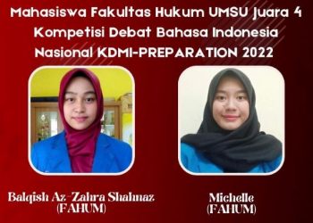 Dua Mahasiswi FH UMSU Ukir Pretasi di KDMI-Prep 2022