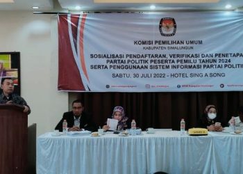 KPU Simalungun Sosialisasikan Peraturan KPU No 4 Tahun 2022