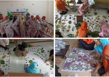 Tumbuhkan Kreativitas, PCA Mungkid Gelar Pelatihan Ecoprint