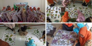 Tumbuhkan Kreativitas, PCA Mungkid Gelar Pelatihan Ecoprint