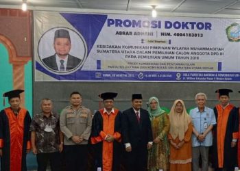 Teliti Surat PWM Sumut terkait Calon DPD RI, WD 1 FISIP UMSU Raih Doktor Komunikasi Islam
