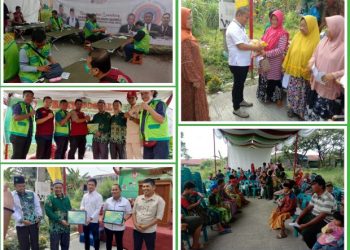 Semarakkan HUT RI Ke 77, BKB Provsu dan PRM Tangkahan Gelar Bakti Sosial