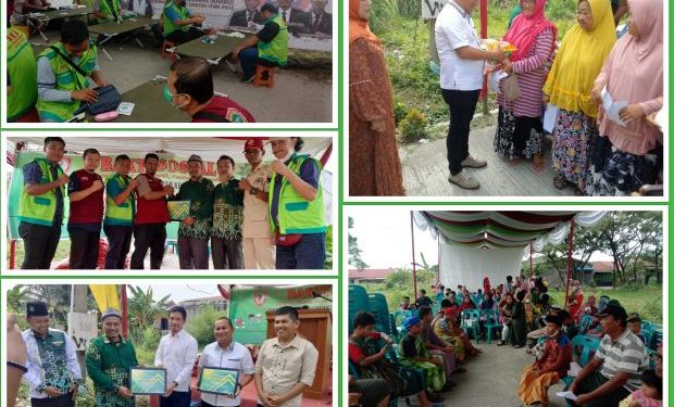 Semarakkan HUT RI Ke 77, BKB Provsu dan PRM Tangkahan Gelar Bakti Sosial