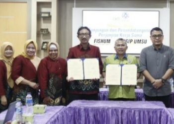 Tingkatkan Kapasitas, FISIP UMSU~FISHUM UIN Sunan Kalijaga Tandatangan PKS