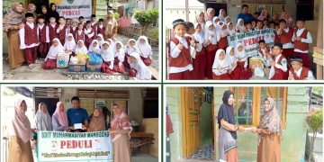 SDIT Muhammadiyah Manggeng Peduli Bantu Janda Miskin 2 Anak