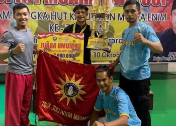 Tapak Suci Juara Umum III di Kejuaraan Pencak Silat Bupati Cup Muara Enim 2022