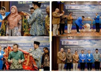 Simbol Persaudaraan dan Sinergitas, Rektor UMSU Selempangkan Ulos kepada Perwakilan PTMA