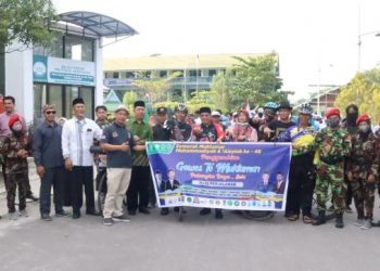 Luar Biasa! 4 Penggembira Muktamar dari Kalteng Berangkat ke Solo Naik Sepeda