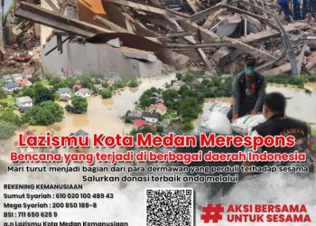 Lazismu Kota Medan Respon Bencana yang Terjadi di Berbagai Daerah