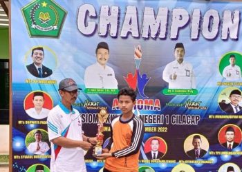 Santri MTs Muhammadiyah Pontrenmu Darul Ulum Majenang Cilacap Raih 4 Emas di Ajang AKSIOMA 2022