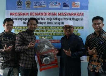 Dosen UMSU Gelar Program Kemandirian Masyarakat Komunitas Teh Jeruju di Desa Jaring Halus