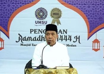 Rektor UMSU Buka Pengajian Rutin Ramadan 1444 H