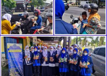 Sambut Ramadhan 1444 H, Siswa SMP Muhammadiyah PK Solo Bagikan Paket Tarhib Ramadhan
