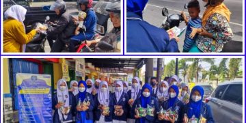 Sambut Ramadhan 1444 H, Siswa SMP Muhammadiyah PK Solo Bagikan Paket Tarhib Ramadhan