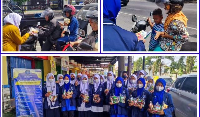 Sambut Ramadhan 1444 H, Siswa SMP Muhammadiyah PK Solo Bagikan Paket Tarhib Ramadhan