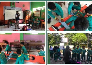 MDMC Bersama Keperawatan Anestesi UNISA Bentuk Relawan Cilik Menuju Sekolah Tanggap Bencana di SD Muhammadiyah Kronggahan