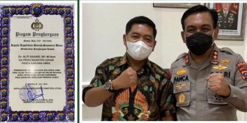 Kaprodi Magister Ilmu Hukum UMSU Terima Penghargaan dari Kapolda Sumut