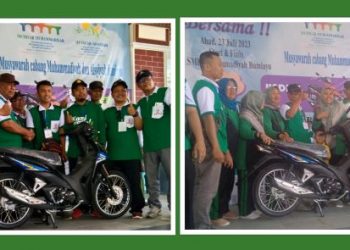 Berkah Jalan Sehat Sambut Muscab Muhammadiyah-‘Aisyiyah Bumiayu,  Aktivis NA dan Kokam Dapat Sepeda Motor