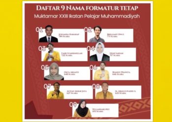 Muktamar XXIII IPM Hasilkan 9 Formatur Tetap, Jowanda Harahap Raih Suara Terbanyak