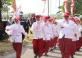 Gerak Jalan HUT RI, SD Muhammadiyah 2 Plus Palang Bawa Semangat “Terus Melaju Untuk Indonesia Maju”