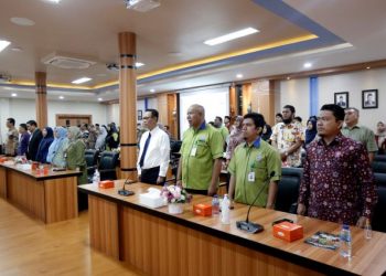 Jajaran Pimpinan Pascasarjana UMSU Hadiri Kuliah Umum Gubernur Lemhanas