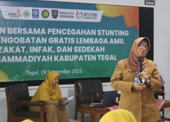 LazisMu Tegal Gerakan Bersama Cegah Stunting di Desa Kademangaran