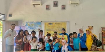 Mahasiswa FISIP UMSU Bantu Disabilitas Netra Mengenal Aksara Lewat Media Lego Berbasis Sensor Suara