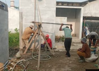Penuhi Kebutuhan Air untuk Wudhu’, Masjid Taqwa Muhammadiyah Ranting Titi Papan Bangun Sumur Bor