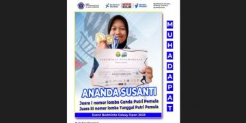 Siswi SMP Muhadapat Aek Kanopan Juara Bulutangkis Tingkat Sumut