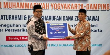 Muhammadiyah Se-DIY Terima Rp1.47 Milyar Dana ZIS PKU Jogja & Gamping untuk Berdayakan Umat