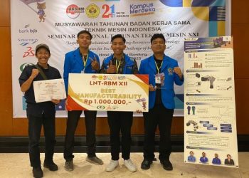Tim Mahasiwa Teknik UMSU Raih Juara Best Manufacturability di Bandung