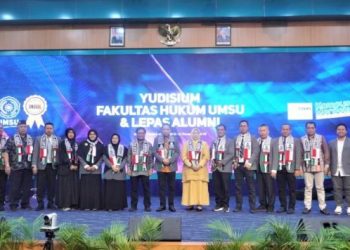 Yudisium Fakultas Hukum UMSU: 300 Lulusan Gelar Aksi Peduli Palestina
