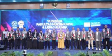 Yudisium Fakultas Hukum UMSU: 300 Lulusan Gelar Aksi Peduli Palestina
