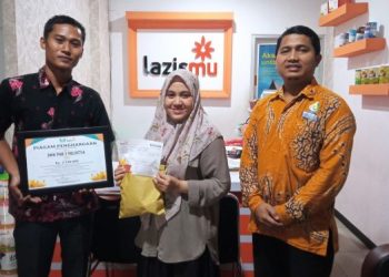 SMK PAB 2 Helvetia Salurkan Donasi untuk Palestina melalui Lazismu Kota Medan