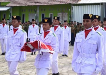 Tim Paskibra PPAD Tegal Tampil Kompak pada Upacara Peringatan Milad Muhammadiyah ke-111