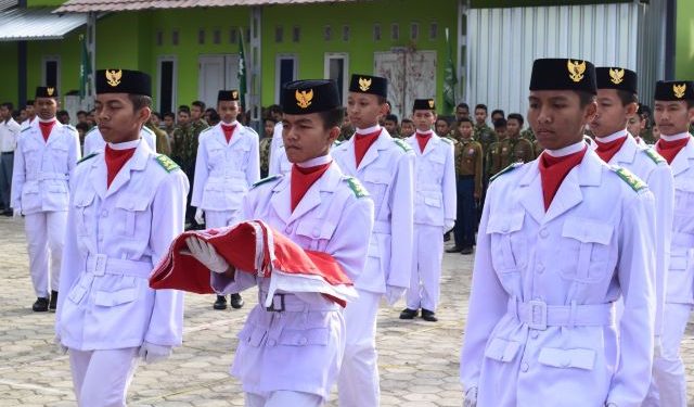Tim Paskibra PPAD Tegal Tampil Kompak pada Upacara Peringatan Milad Muhammadiyah ke-111