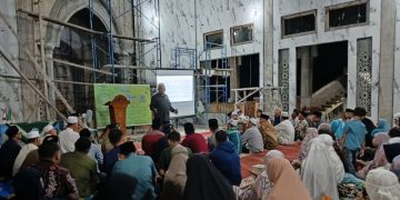 Meski Dilaksanakan di Tengah Pembangunan Masjid, Pengajian Majelis Tabligh PCM Serbelawan Dihadiri Ratusan Orang