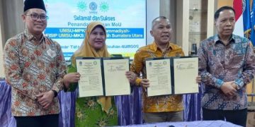 FISIP UMSU, MPKS PP Muhammadiyah, Rektor UMSU, dan MKS PW Aisyiyah Sumut Tanda Tangan MoU Tata Kelola Panti Asuhan