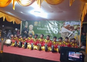 PKA Ke-8, Rapai Geleng SDIT Muhammadiyah Manggeng Tampil Semarakkan Anjungan Abdya