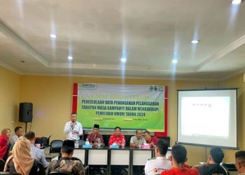 Siaga Kecurangan Tahapan Pemilu 2024, Bawaslu OKU Timur Rapat Kerja Teknis