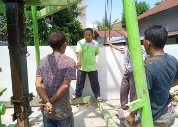 Tim PKM Unimed Mendesain Menara Mesjid As-Syukur Marelan